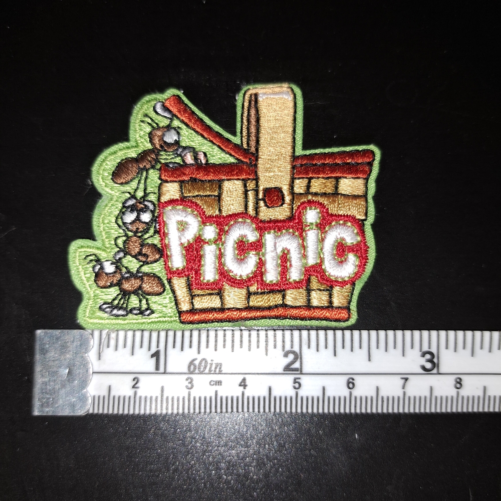 Picnic Basket Embroidered Patch